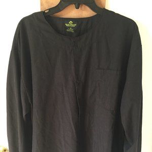 BLACK LONG SLEEVED UNIFORM JACKET BUTTON DOWN